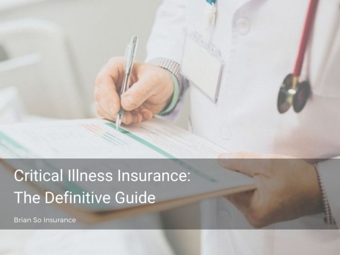 Critical illness insurance health plan what